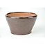 Ronde bruine Bonsa pot - 95 x 93 x 50 mm