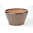 Ronde bruine Bonsa pot - 95 x 93 x 50 mm