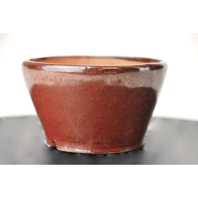 Pot Bonsa rond marron - 95 x 93 x 50 mm