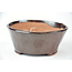 Round brown Bonsa pot - 110 x 107 x 50 mm