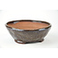 Round brown Bonsa pot - 116 x 114 x 40 mm
