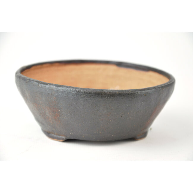 Vaso rotonda in bonsa marrone - 109 x 112 x 40 mm