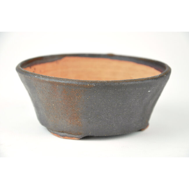 Round brown Bonsa pot - 110 x 120 x 45 mm