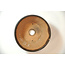 Round brown Bonsa pot - 102 x 102 x 45 mm