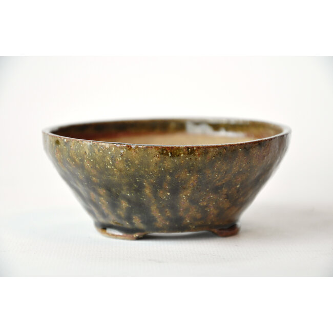 Pot rond Bonsa vert - 96 x 99 x 40 mm