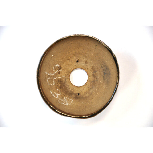 Runder grüner Bonsa-Topf - 96 x 99 x 40 mm