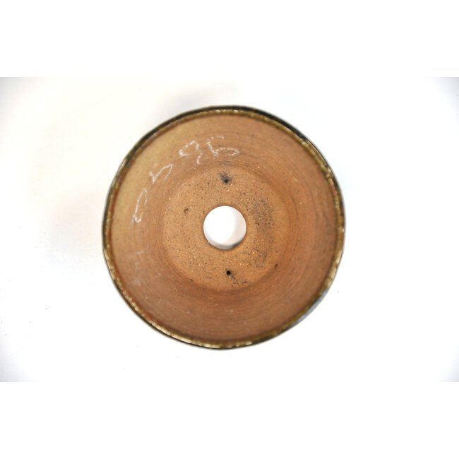 Ronde groene Bonsa pot - 95 x 94 x 55 mm