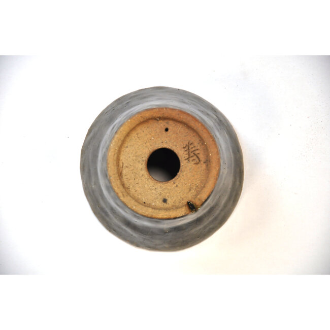 Round green Bonsa pot - 95 x 94 x 55 mm