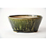 Round green Bonsa pot - 106 x 106 x 45 mm