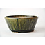 Round green Bonsa pot - 106 x 106 x 45 mm