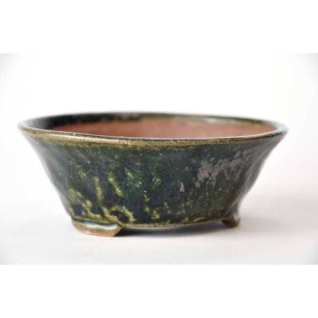 Vaso Bonsa rotondo verde - 120 x 120 x 45 mm