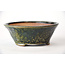 Round green Bonsa pot - 120 x 120 x 45 mm