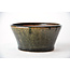 Round green Bonsa pot - 97 x 95 x 45 mm