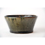 Round green Bonsa pot - 97 x 95 x 45 mm