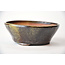 Pot rond Bonsa en or et marron - 117 x 115 x 40 mm