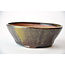 Pot rond Bonsa en or et marron - 117 x 115 x 40 mm