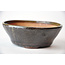 Pot rond Bonsa en or et marron - 117 x 115 x 40 mm