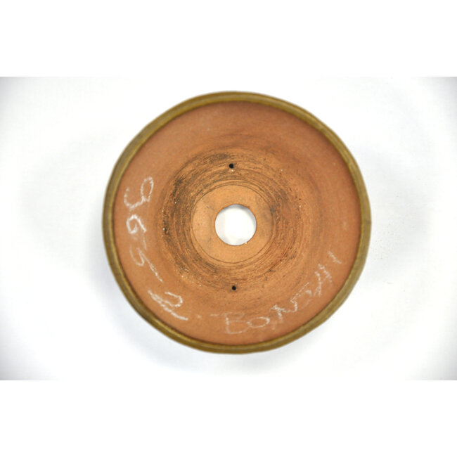 Runder goldener Bonsa-Topf - 105 x 105 x 45 mm