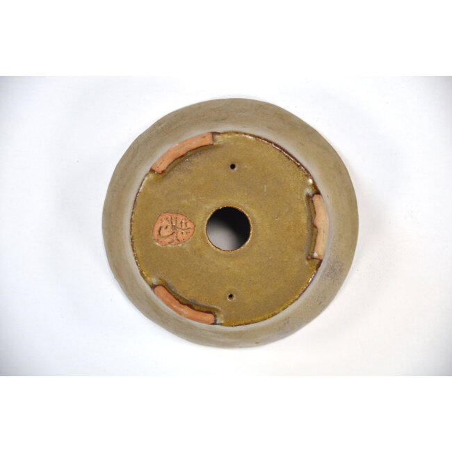 Ronde gouden Bonsa-pot - 105 x 105 x 45 mm