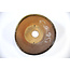 Round gold and brown Bonsa pot - 100 x 104 x 45 mm