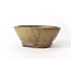 Round golden Bonsa pot - 117 x 117 x 50 mm