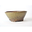 Round golden Bonsa pot - 117 x 117 x 50 mm