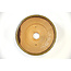 Round golden Bonsa pot - 117 x 117 x 50 mm
