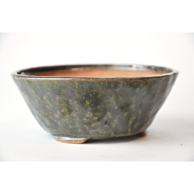 Pot rond Bonsa vert - 120 x 115 x 45 mm