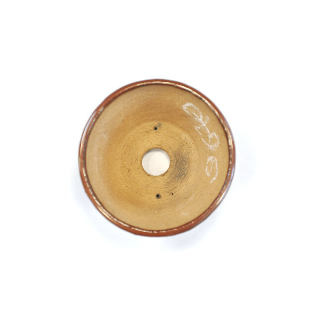 Vaso rotonda in bonsa marrone - 90 x 94 x 50 mm