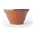 Ronde roodbruine Bonsa-pot - 115 x 120 x 70 mm