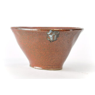 Bonsai Pot à bonsaï rond marron 110 mm par Bonsa, Tokoname, Japon