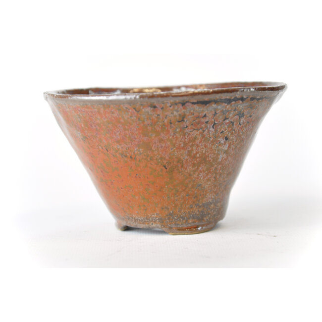 Pot rond Bonsa brun rouge - 122 x 123 x 70 mm