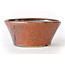 Pot rond Bonsa rouge et marron - 115 x 110 x 50 mm