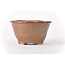 Round red brown Bonsa pot - 103 x 103 x 55 mm