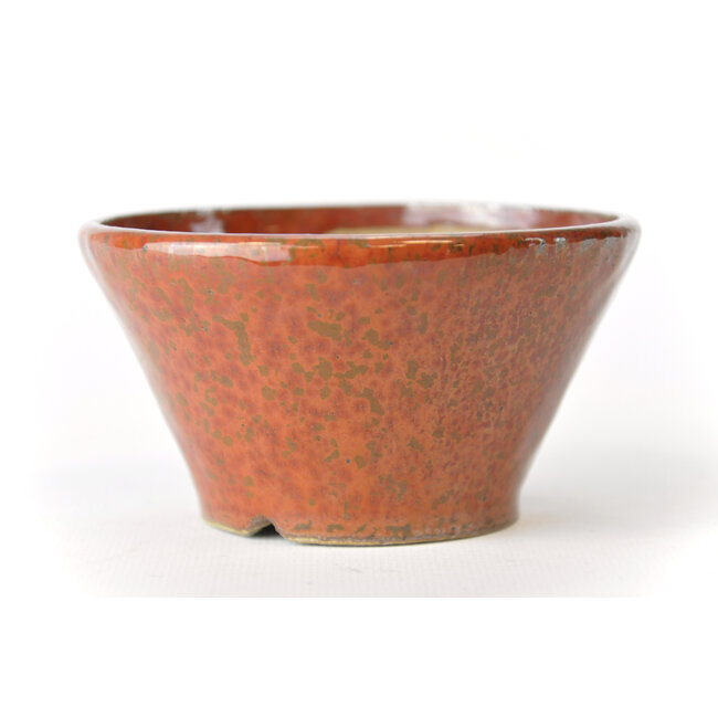 Pot rond Bonsa marron rouge - 105 x 104 x 60 mm