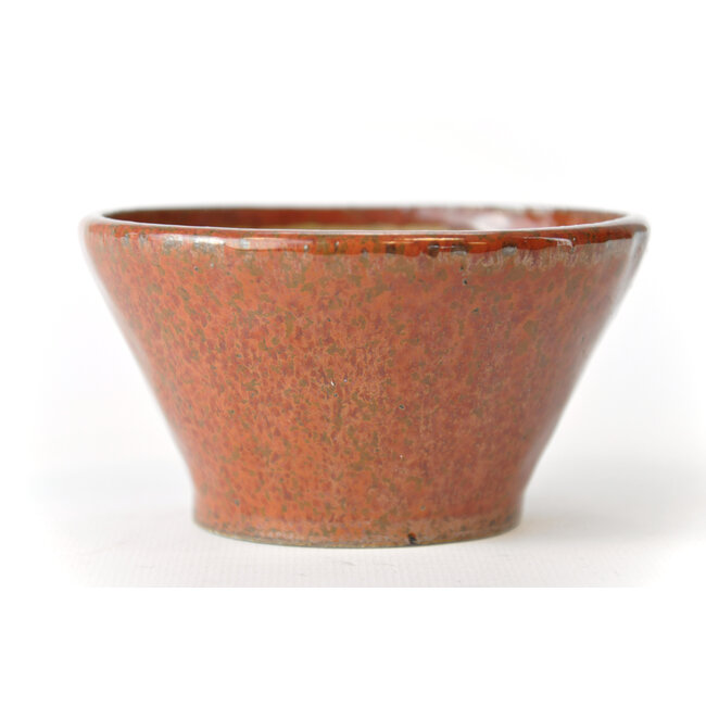 Vaso rotonda in bonsa marrone rosso - 105 x 104 x 60 mm