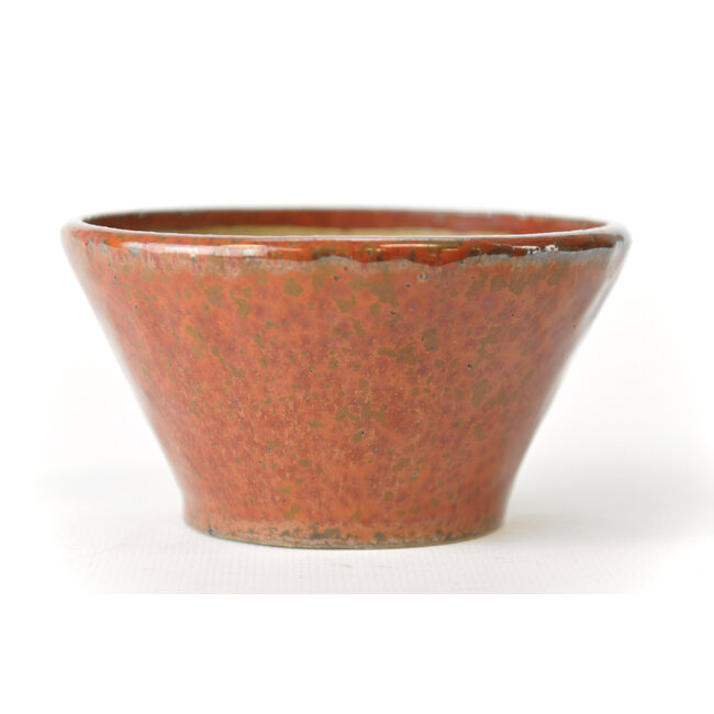 Maceta Bonsá redondo rojo marrón - 105 x 104 x 60 mm