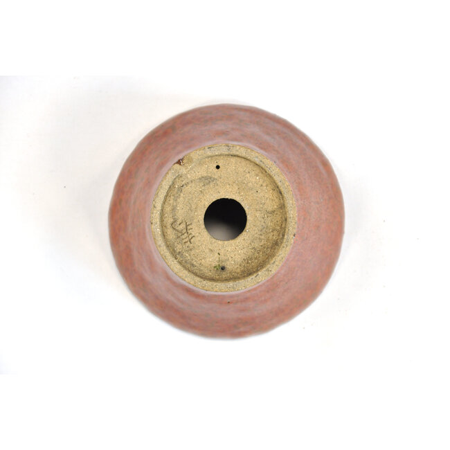 Ronde roodbruine Bonsa-pot - 105 x 104 x 60 mm