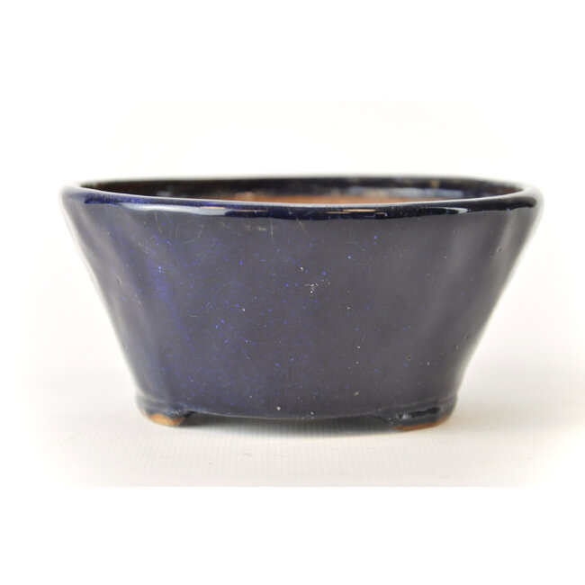 Pot rond Bonsa bleu - 117 x 114 x 55 mm