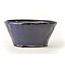 Round blue Bonsa pot - 117 x 114 x 55 mm