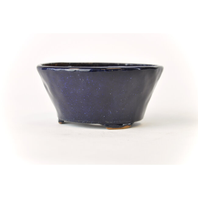 Pot rond Bonsa bleu - 117 x 114 x 55 mm