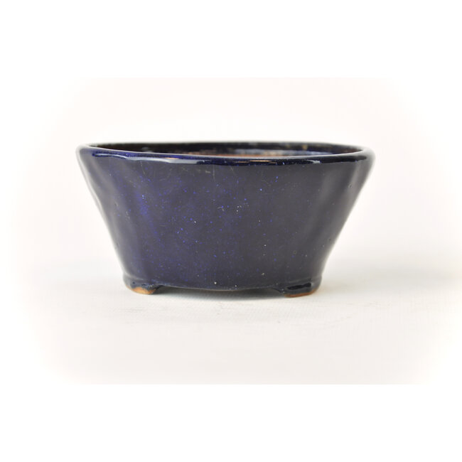 Pot rond Bonsa bleu - 117 x 114 x 55 mm
