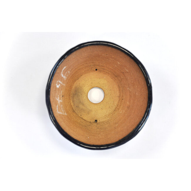 Pot rond Bonsa bleu - 117 x 114 x 55 mm