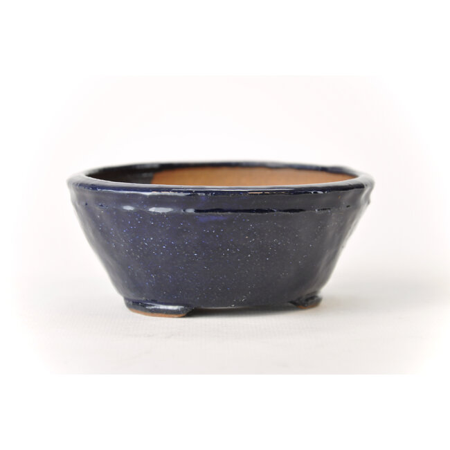 Pot rond Bonsa bleu - 107 x 106 x 45 mm