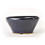 Round blue Bonsa pot - 105 x 107 x 50 mm