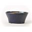 Round blue Bonsa pot - 104 x 107 x 45 mm