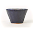 Round blue Bonsa pot - 93 x 92 x 60 mm