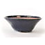 Round blue Bonsa pot - 102 x 102 x 40 mm