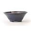 Round blue Bonsa pot - 102 x 102 x 40 mm