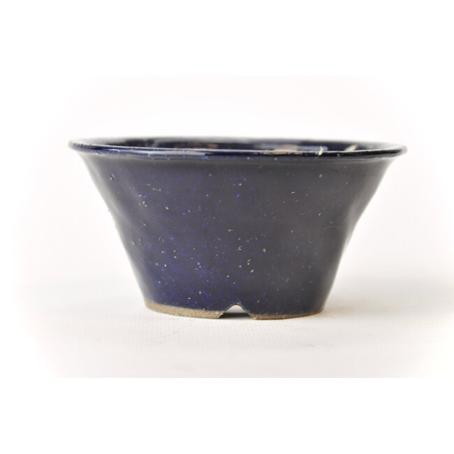Pot rond Bonsa bleu - 112 x 112 x 55 mm